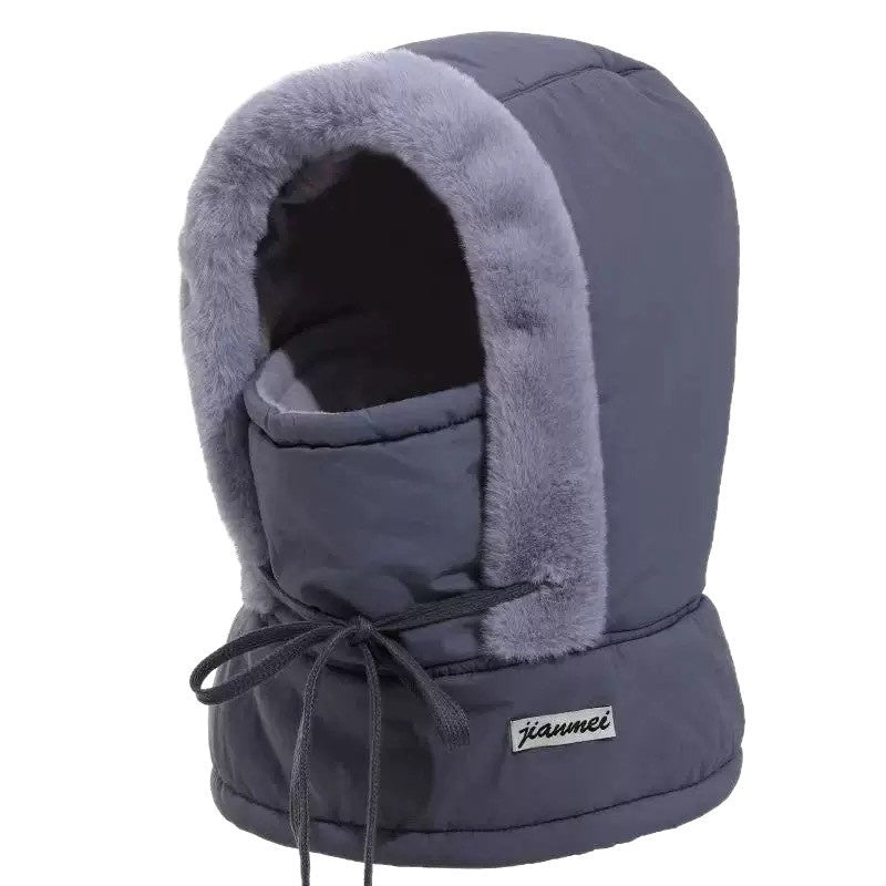 Cold-proof Ushanka Thick Mask Integrated Wind-proof Cap